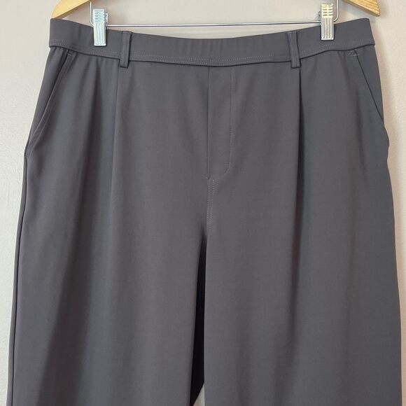 Halara Flex DayStretch High Waisted Pocket Straight Leg Work Pant Gray XL Petite - Picture 6 of 12